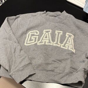 GAP Gray Women's Crew Neck Sweater Cult Gaia collaboration